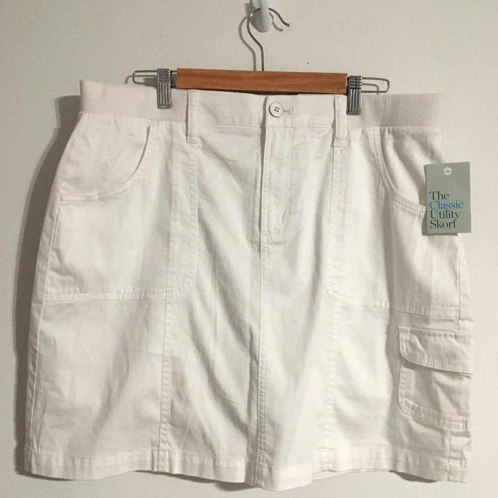 Croft and Barrow Skort Size 16 White NWT